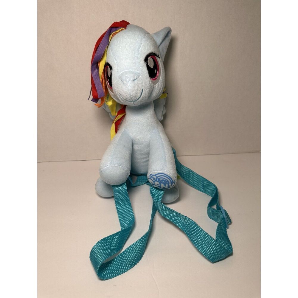 2013 My Little Pony Rainbow Dash Blue‎ 12" Plush Small Purse, Pouch, Backpack